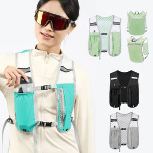 For Biking Running Storage Vest Lightweight Running Vest Reflective Hydration Water Chest Pack With Phone Storage Pocket