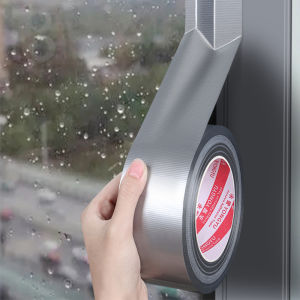 Super Strong Waterproof Duct Tape - Versatile Silvery Gray Adhesive for Walls Plastics Glass Wood & Metal - Ideal for DIY Hom