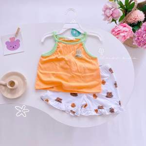 Bộ 2 dây cổ yếm bé gái Miwoo xuất Nhật