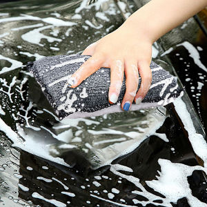 Microfiber Interior Scrubbing Sponge (5”x3.5”) Applicators for Leather Plastic Vinyl and Upholstery Cleaning