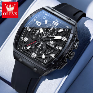 OLEVS | Men Students Water-resistant Quartz Watch Barrel-shaped