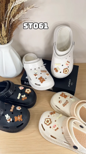 EVA Thick Heel Sandals Womens Flip Flops Beach Summer Versatile Anti-slip Outdoor Wear Hole Hole Shoes New Style Increase Height