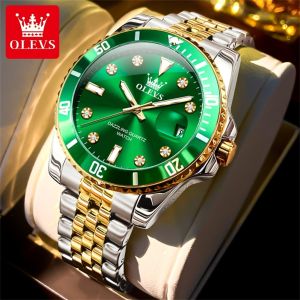 OLEVS Deep Water Submariner: A Luxury Men's Watch with Luminous Calendar & Stainless Steel Digital Dial