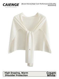CAIENGE | Multifunctional Versatile Red Womens Shawl for Air Conditioned Rooms and Maternity