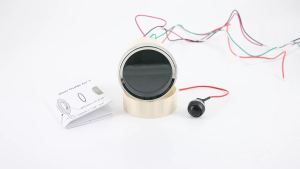 RYSJM | 52MM 2in1 Digital Oil Pressure Oil Temperature Gauge Red Backlight Or Green Backlight Suitable For Vehicles And Ships Black