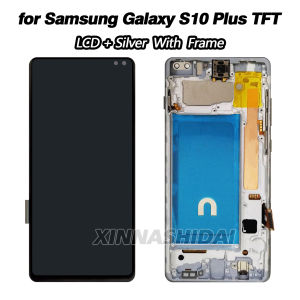 HD TFT LCD for Samsung Galaxy S10+ (SM-G975F/SM-G975U/SM-G975W) LCD Display Touch Screen Frame Replacement