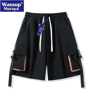 Quần Short Đi Biển Nam WASSUP Nuraya Five-Five Casual Quick Dry Ice Sensation Workwear Loose Fit mid Waist Summer Youth Fashion