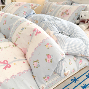 Deesse | Bộ Đồ Chăn Drap Gối 100% Cotton Mới Bốn Mảnh
