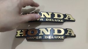 EMBLEM SIMBUL TENGKI GL100 GL125 GLK SEPASANG HIGH QUALITY