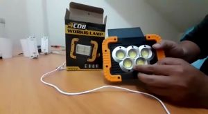 Lampu Emergency Tenaga Surya 6600 mAh 5 COB Solar Lamp Darurat Camping Outdoor
