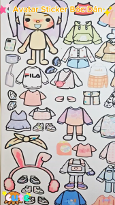 (57B)Bộ Avatar Sticker đồ chơi bóc dán học liệu bóc dán giáo dục phát triển kỹ năng cho bé