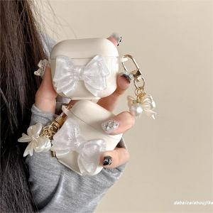 INS Style Stereo Bows for AirPods Pro2 Earphone Sleeves: Soft Case & Drop-Resistant Protection