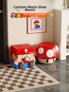 MR ART | Cute Mario Mushroom Children Dressing Stool