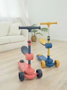 MOVING KIDS 2IN1 SCOOTER WITH SEAT สกู๊ตเตอร์เด็ก 3 ล้อ ปรับได้ by EM MOTOR