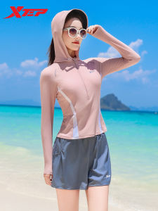 XTEP | Đồ Bơi Tay Dài Có Mũ Bảo Thủ