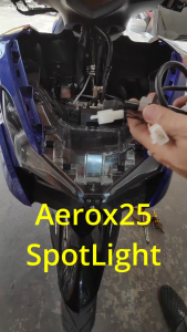 Aerox2025/24/23/22/21 ชุดติดตั้งไฟสปอร์ตไลท์สำเร็จรูปตรงรุ่น