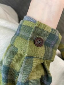 Ultra-Pale Luxury Plaid Long Sleeve Womens Shirt 2025 New Hong Kong Flavor Retro Top French Style Shirt Coat Korean Loose Fit