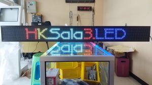Running Text RGB FullColor 20x200cm Wifi Outdoor PROMO