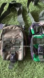 Tas Selendang Paha Pria Militer TNI-AD Slingbag Pria Outdoor Loreng Malvinas