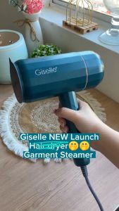 Giselle Foldable Handheld Garment Steamer Iron Portable Travel Size Ready to use in 30s (140ml/1200W) - KEA0400GN
