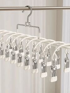 Metal Clothes Hanger Anti-Slip Socks Underwear Drying Rack Dormitory Recommended Good Item Home New Model Hat Clip Laundry Hanger