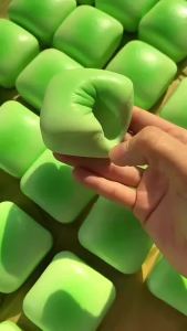 Squishy Simulated Square Bread Squeeze Toy Stress Relief Slow Rising Small Toast Sensory Fidget Toys for Anxiety ADHD Kids Adult