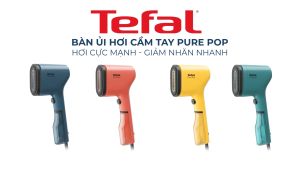 [DEAL RẺ CHẠM SÀN MUA LÀ CÓ QUÀ][SỐ LƯỢNG CÓ HẠN] Bàn ủi hơi nước cầm tay Pure Pop Tefal DT2026E1 màu vàng
