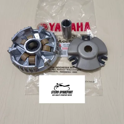 Paket CVT Rumah Roller Assy Kipas Pully Vanbelt Fan Belt Yamaha Mio Sporty Mio Smile Mio Lama Nouvo Soul Fino 5LW 5TL Komplit Paketan Murah