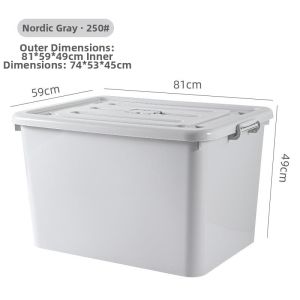 XUNHUAI | Portable Car Storage Box with Wheels and Lid