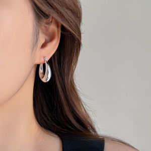 Minimalist Cold Style Grace Earrings New Popular Silver Pin