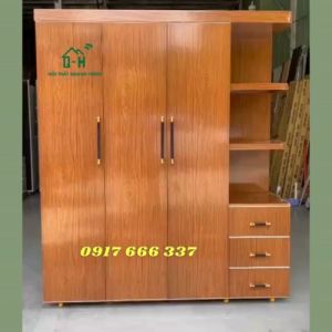 TỦ NHỰA QUẦN ÁO CAO CẤP ECOPLAST FULL NÂU CÓ KỆ TIỆN ÍCH RÁP SẴN SIÊU BỀN ĐẸP