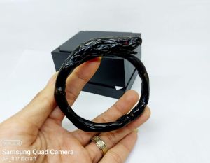 gelang akar bahar hitam ukir rajawali terbaru free box
