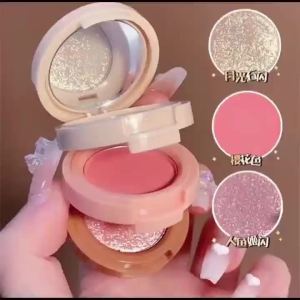 Miss Lara Three-Layer High-Gloss Blush Pearlescent Matte Bright Crystal Student Daily Affordable Multi-Function Makeup