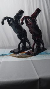 Miniatur pajangan kuda masteng mewah ukuran besar