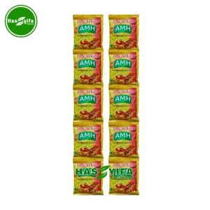 AMH Jahe Merah Herbal Plus Habbatussauda Madu Kemasan Renceng isi 10 Sachet