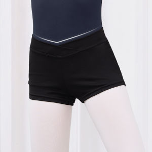 Quần Short Múa Ba Lê Cho Bé Gái Tập Luyện Quần Tập Múa Định Hình Cơ Thể Luyện Thi Màu Đen Chất Liệu Cotton Spandex Co Giãn Cao Size 110-170
