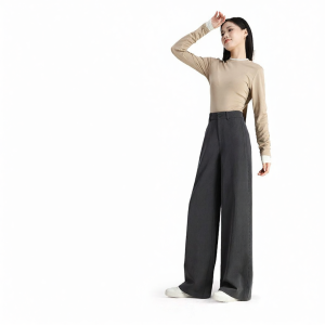 HIPPIE MISS | Short Figure Suitable Droopy Straight Leg Wide Pants