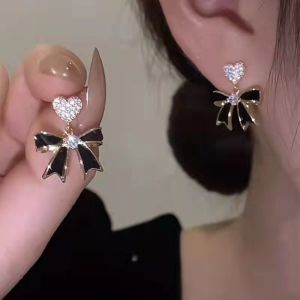 COD Anting Fashion Wanita Model Tusuk Motif Pita Gaya Korea Import