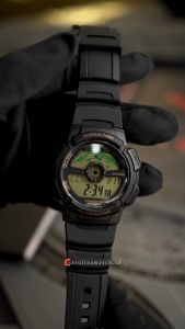 Jam Tangan Pria Casio General AE-1100W-1B Black Resin Band