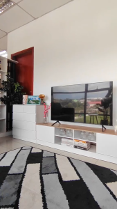 FREE SHIPPING🆓🚚 KENZZO :SNOW SERIES Meja TV Adjustable Height TV Cabinet with Storage  (4ft)/ Kabinet TV(6ft)/Side table