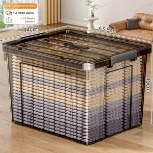 XINGYOU | Transparent Reinforced Large Capacity Storage Box for Clothing and Toys