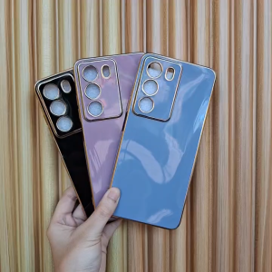 Softcase Realme C71 4G / Realme C73 Case Luxury Plating Casing Silicone Stand Back Cover