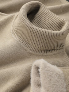 UBV | Fleece Warmth Turtleneck Mens Knit Sweater