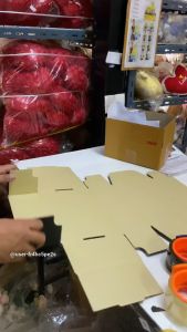 จำหน่าย กล่องลูกฟูก [สีดำ] กล่องไดคัทเปิดฝา มีไซส์ให้เลือก