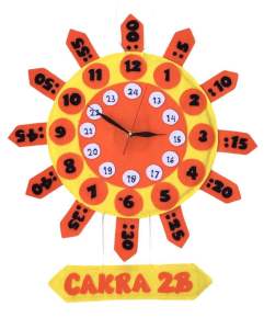 Tugas Sekolah gantungan jam dinding bahan flanel 100% handmade