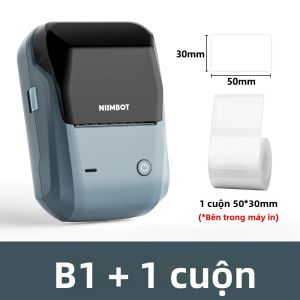 Máy In Nhiệt Cầm Tay Mini Niimbot B1 Máy In Nhãn Bluetooth Không Mực Tự Dính Với 1 Cuộn Giấy Để Làm Nhãn Dán