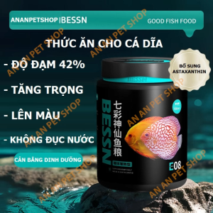 Cám cá Dĩa BESSN SYMPHYSODON | Thức ăn Cá Dĩa giàu đạm Tăng trọng và Lên màu đẹp