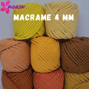 Tali Katun Makrame Warna 4mm 100gr