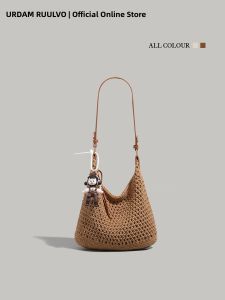 URCDN RDALVO | Beach Bag Handmade Lace Knitting Light Portable Large Capacity