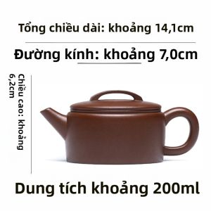 CANGHUTIANXIA | Bộ Trà Võ Công Thủ Công Dùng Tại Nhà Ấm Trà Đất Tím